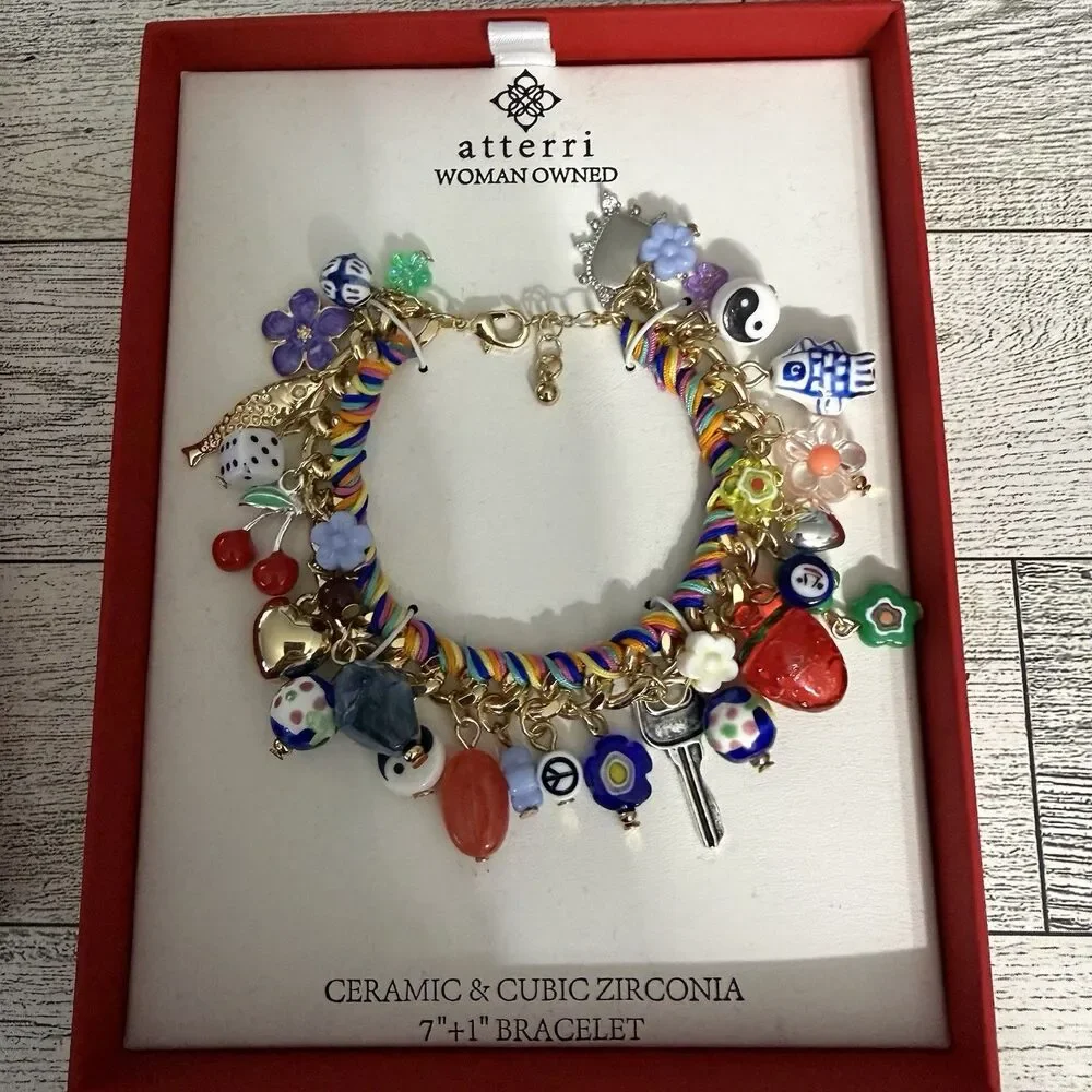 Atterri Multicolor Charm Bracelet TikTok viral bracelet Women Owned Company New